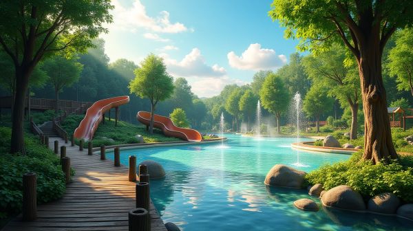 Toboggans et jeux d'eau : bien équiper le parc aquatique de son camping