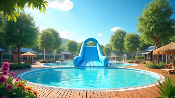 Toboggans et jeux d'eau : bien équiper le parc aquatique de son camping